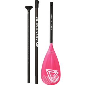 Pagaie ajustable en aluminium Coral Sports III par Aqua Marina pour iSUP