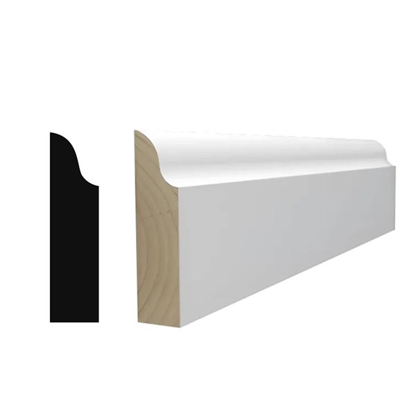 RESO 20-Pc 3/8 D x 1 3/8 W x 99-in L Primed Finger-Jointed Pine Door Stop Moulding - 160 ft