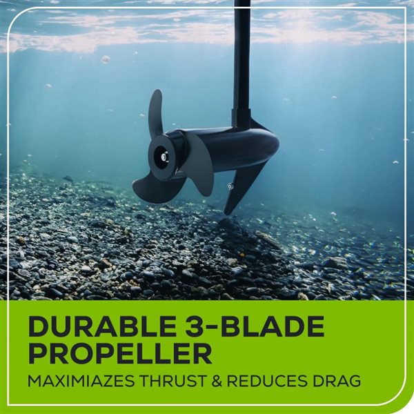 Greenworks Electric 12V 55-lb Transom Mount Trolling Motor