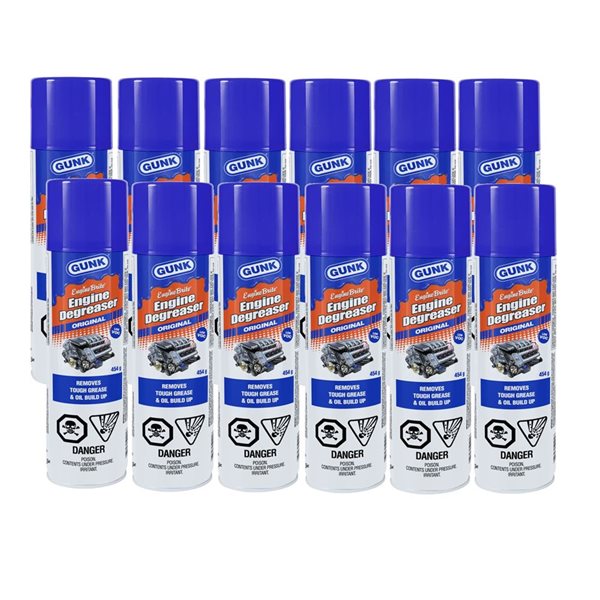 GUNK Blaster Engine Brite 454 g Original Engine Degreaser - 12-pack