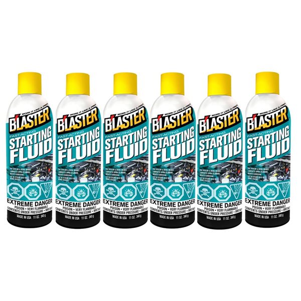 Blaster 11-oz. Fast Acting Starting Fluid - 6-pack
