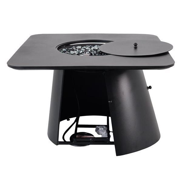 Paramount Opus Square Fire Pit Table, 39IN