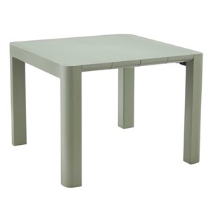 Table de patio carrée Plus de Patio Flare 40 po l. gris foncé pour l'extérieur