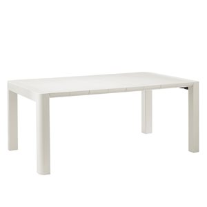 Table de patio rectangulaire Plus par Patio Flare 70 po l. crème pour l'extérieur