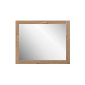 Miroir rectangulaire Almere GEF 36 po l. avec cadre en chêne brun