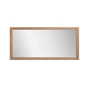 Miroir rectangulaire Almere GEF 60 po l. avec cadre en chêne brun