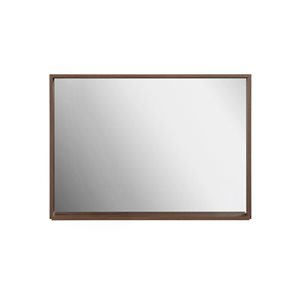 Miroir rectangulaire Ember GEF 48 po l. avec cadre en noyer brun