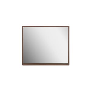 Miroir rectangulaire Ember GEF 36 po l. avec cadre en noyer brun