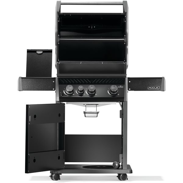 Napoleon Rogue 425 Black 3-Burner Natural Gas Grill w/ Range Side Burner