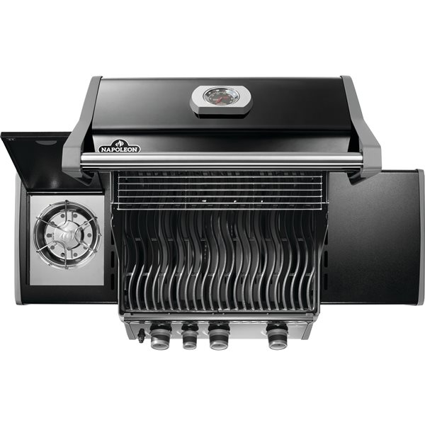 Napoleon Rogue 425 Black 3-Burner Natural Gas Grill w/ Range Side Burner
