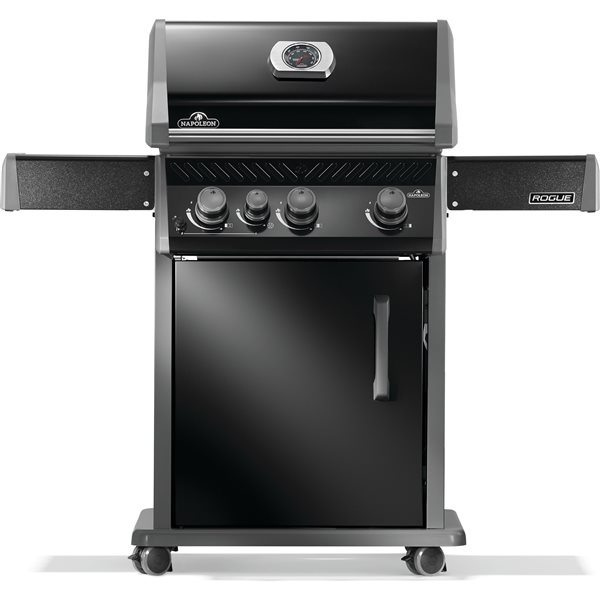 Napoleon Rogue 425 Black 3-Burner Natural Gas Grill w/ Range Side Burner