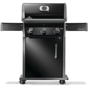 Barbecue à 3 brûleurs Rogue 425 de Napoleon au gaz naturel, noir avec grilles de cuisson en fonte