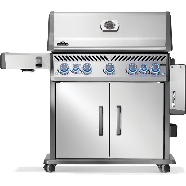 Napoleon Rogue PRO-S 625 Stainless Steel 5-Burner Natural Gas Grill w/ Infrared Side and Rear Burners