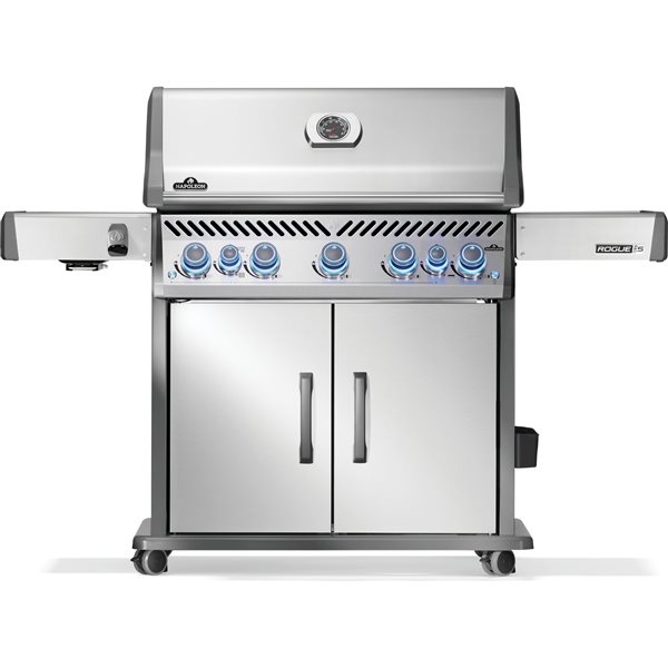 Napoleon Rogue PRO-S 625 Stainless Steel 5-Burner Natural Gas Grill w/ Infrared Side and Rear Burners
