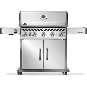 Barbecue à 5 brûleurs Rogue PRO 625 de Napoleon en acier inoxydable au propane avec brûleur latéral infrarouge