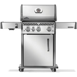 Barbecue à 3 brûleurs Rogue PRO 425 de Napoleon en acier inoxydable au propane avec brûleur latéral infrarouge