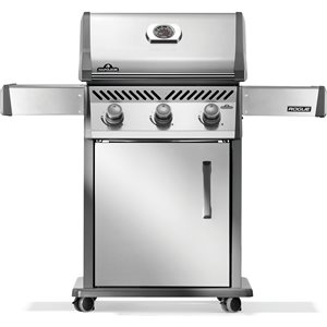 Barbecue à 3 brûleurs Rogue 425 de Napoleon au propane, acier inoxydable avec grilles de cuisson en fonte