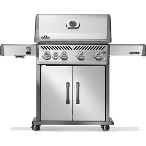 Napoleon Rogue PRO 525 Stainless Steel 4-Burner Natural Gas Grill w/ Infrared Side Burner