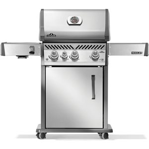 Barbecue à 3 brûleurs Rogue PRO 425 de Napoleon en acier inoxydable au gaz naturel avec brûleur latéral infrarouge
