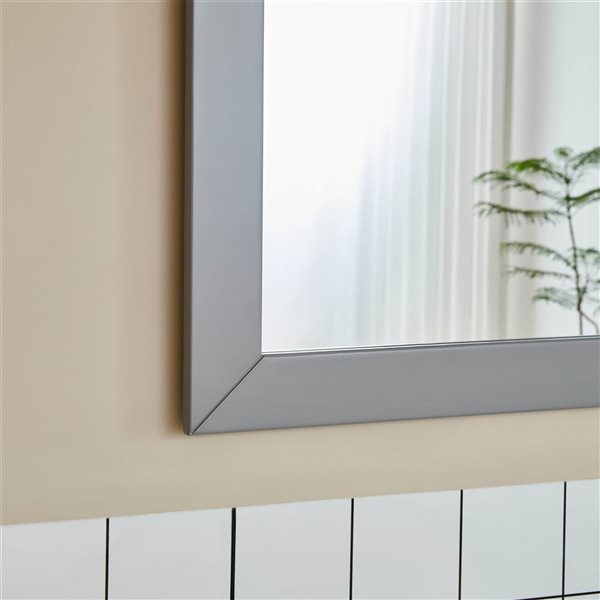 Vanity Art 60 W x 18 D x 36-in H Double Sink Bathroom Vanity w/ White Ceramic Top and Mirrors