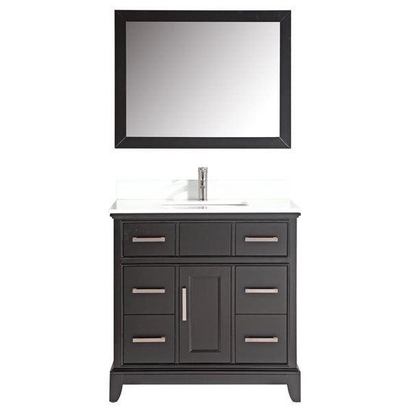 Vanity Art 36 W x 22 D x 36-in H Single Bathroom Vanity w/ Sink ...