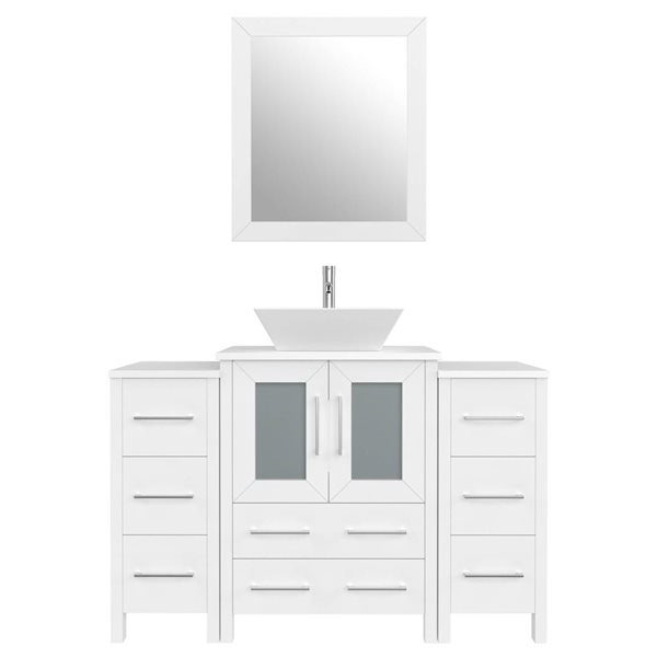 Vanity Art 48 W x 18 D x 36-in H Single Bathroom Vanity w/ Sink ...