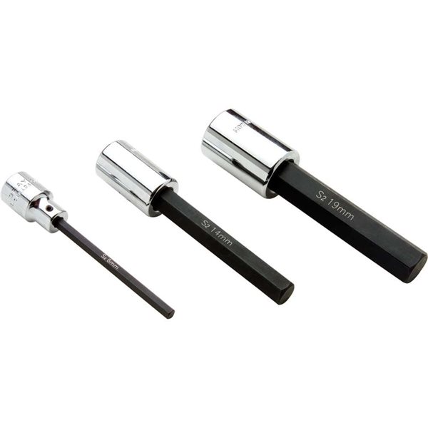 Gray Tools 10 mm x 1/2-in Drive Extra Long Hex Head Metric Chrome Finish Shallow Socket