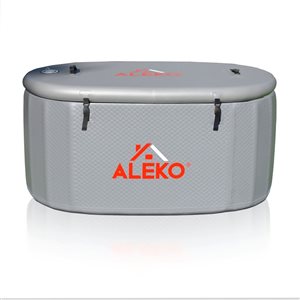 ALEKO Arctica 1-Person Oval Inflatable Cold Plunge Tub w/ Locking Lid and Carry Bag