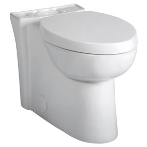 American Standard Studio Skirted Chair Height Universal Elongated Toilet Bowl with Seat - White
