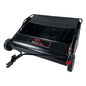 Balayeuse de pelouse 54 po Brinly avec brosses à double hélice
