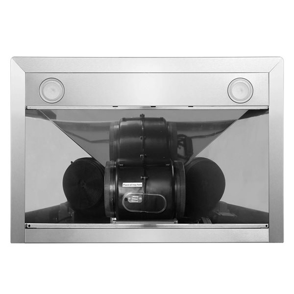 Cosmo 30-in Stainless Steel Ducted Range Hood with Touch Controls