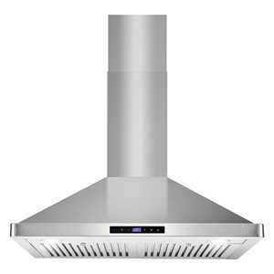 Cosmo 30-in Stainless Steel Ducted Range Hood with Touch Controls, LED Lighting and Permanent Filters