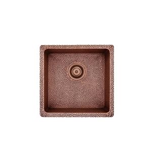 Unique Home Supplies 17-in W 16 Gauge Copper Kitchen Sink