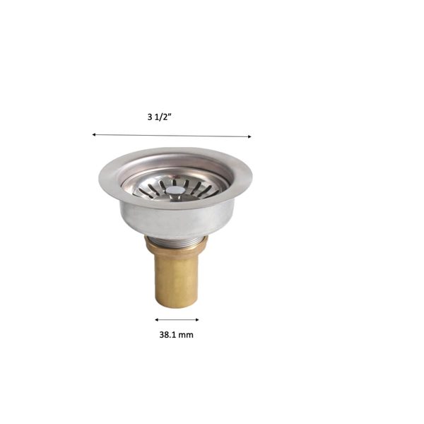 Unique Home Supplies Kitchen Sink Strainer in Stainless Steel