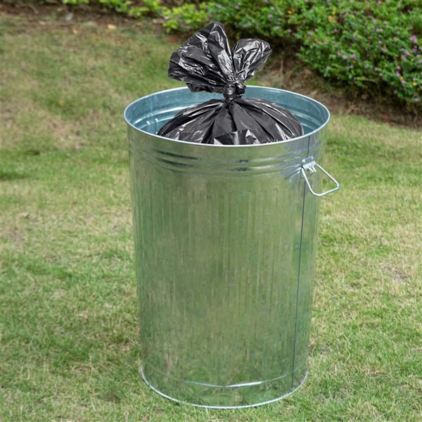 Gardenised Galvanized Steel 98-L Trash Can