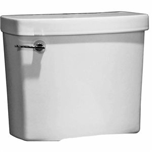 Réservoir de toilette Studio par American Standard 6 L en porcelaine vitrifiée blanche, levier avant gauche