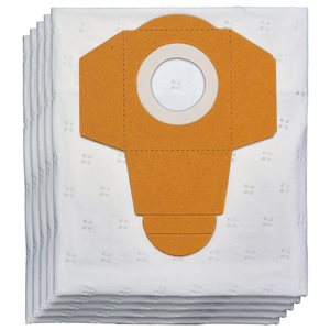Einhell Replacement Dust Bags for 25-L Cordless Wet/Dry Vacuum Cleaner - 5/Pk