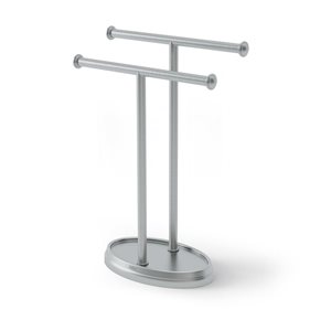 Porte-serviettes Palm d'Umbra en acier, nickel