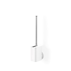 Umbra Flex Adhesive Wall Mount Toilet Brush and Holder - White