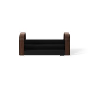 Umbra Bellwood 5 x 6.38 x 21.5-in Three-Tier Plastic and Wood Spice Shelf - Black/Walnut