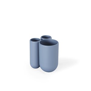 Porte brosse à dents Touch d'Umbra en plastique, bleu ardoise