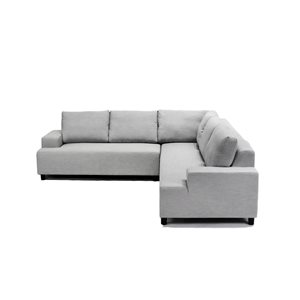 Outdoorz Root 52 D x 18 H x 96-in W Light Grey Nylon Upholstered Patio Sectional Sofa