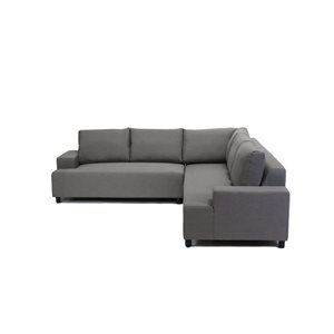 Outdoorz Root 52 D x 18 H x 96-in W Dark Grey Nylon Upholstered Patio Sectional Sofa