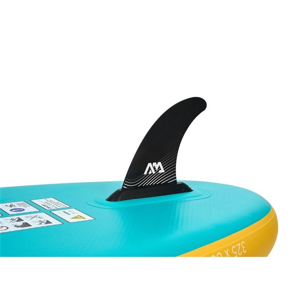 Planche à pagaie debout gonflable Dhyana Aqua Marina 11 pi L. x 34 po l. en PVC pour utilisation sur eau calme