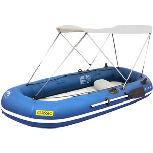 Auvent pour bateau gonflable Aqua Marina blanc et gris