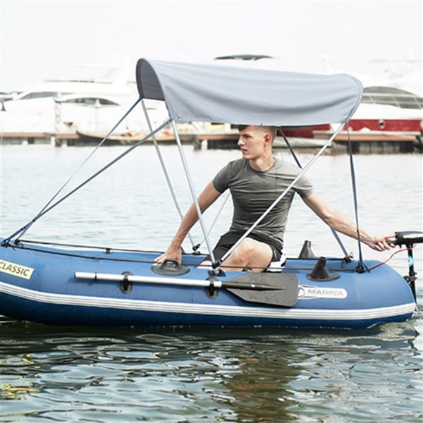 Auvent pour bateau gonflable Aqua Marina blanc et gris