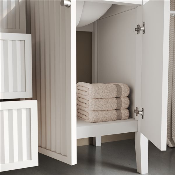 Urban Woodcraft Davos 36-in Single White Vanity