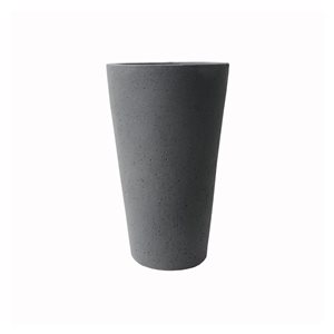 Algreen Products 25-in Tall Plastic Concrete Look Planter, Warm Grey