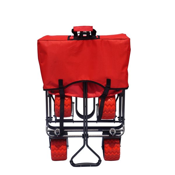 Impact Canopies Canada 20-in H All Terrain Foldable Red Bin Utility Cart