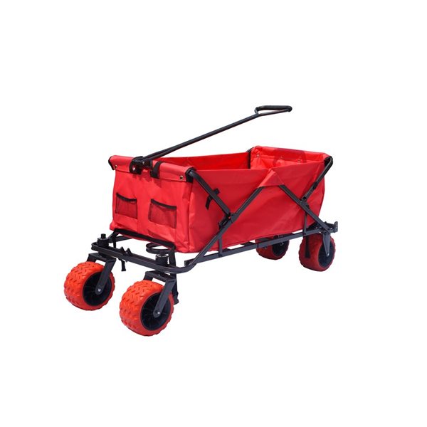 Impact Canopies Canada 20-in H All Terrain Foldable Red Bin Utility Cart